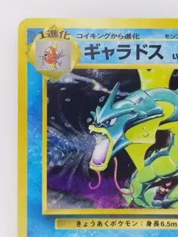 Gyarados Japanese Pokemon card Nintendo Holo Rare NO.130 LV.41 HP100 Base Set - Image 2