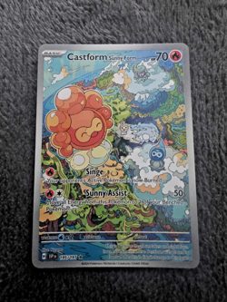 Castform Sunny Form Illustration Rare Surging Sparks Pokemon TCG 195/191 - Image 1