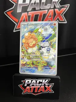 Pokemon TCG Surging Sparks Castform Sunny Form 195/191 Illustration Rare Holo - Image 1