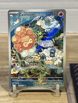 Pokemon TCG - Castform Sunny Form 195/191 Illustration Rare - Surging Sparks - Image 2