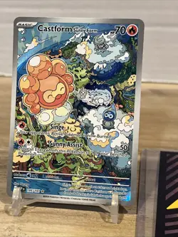 Pokemon TCG - Castform Sunny Form 195/191 Illustration Rare - Surging Sparks - Image 4