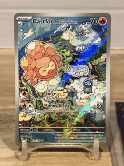 Pokemon TCG - Castform Sunny Form 195/191 Illustration Rare - Surging Sparks - Image 5