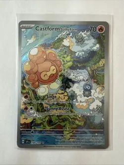 Pokemon TCG Castform Sunny Form 195/191 Surging Sparks Illustration Rare NM EN - Image 3