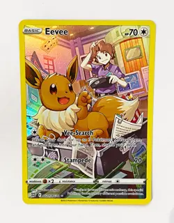 Eevee TG11/TG30 Brilliant Stars Trainer Gallery Ultra Rare Pokemon Card - NM - Image 1