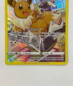 Eevee TG11/TG30 Brilliant Stars Trainer Gallery Ultra Rare Pokemon Card - NM - Image 3