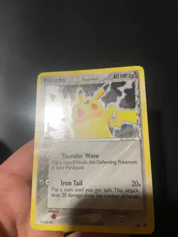 HOLO - Pikachu TCG 2006 Delta Species Promo 035 Holo Black Star - Image 3