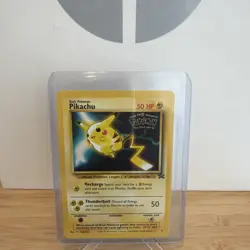 Pikachu Black Star Promo #4 1999 Kids WB The First Movie Stamped Pokemon Card - Image 1