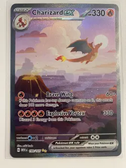 Pokemon TCG Charizard EX 199/165 Scarlet & Violet 151, SIR, Near Mint Condition - Image 1