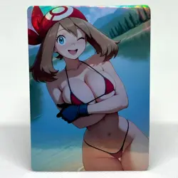 Pokemon May Goddess Anime Waifu ACG Foil Card - Image 1