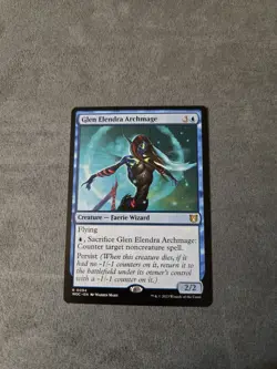 MTG Glen Elendra Archmage Wilds of Eldraine Commander Card #0094 - Image 1