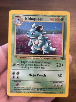 Nidoqueen 07/64 Jungle Holo Rare Pokemon Card TCG Old School Wotc Foil Vintage - Image 1