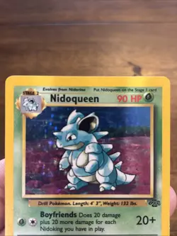 Nidoqueen 07/64 Jungle Holo Rare Pokemon Card TCG Old School Wotc Foil Vintage - Image 2