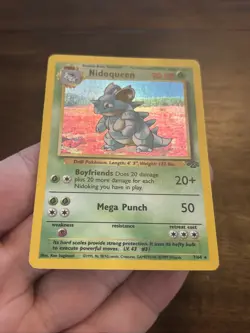 Nidoqueen 07/64 Jungle Holo Rare Pokemon Card TCG Old School Wotc Foil Vintage - Image 4