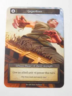 Gigantism Non-Foil Unique Sorcery Beta TCG Trading Card - Image 1