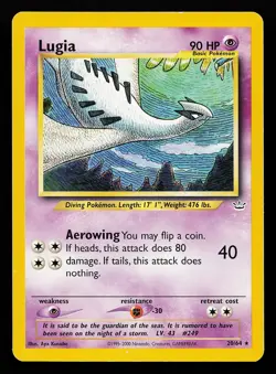 Lugia 20/64 Rare Neo Revelation Pokemon Card - Image 1