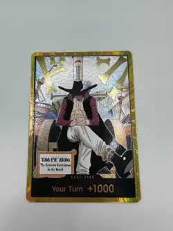 DON!! Card Gold Frame Mihawk OP14 ONE PIECE Seven Warlords of the Azure Ocean NM - Image 3