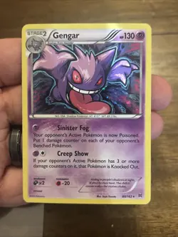 Pokemon TCG Gengar BREAKthrough 60/162 Holo Rare 130 HP 2015 Gas Banger Card - Image 1