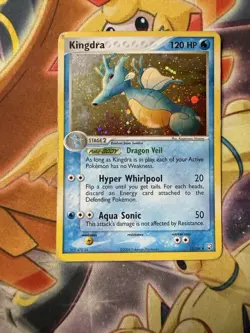 HP Pokemon Card Vintage KINGDRA 12/109 Holo RARE - EX Team Rocket Returns 2004 - Image 1