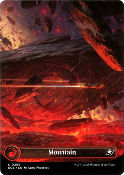 Mountain (Borderless) - 0265 - Edge of Eternities - MTG - NM Ships Now - Image 1