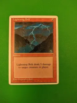 MTG Lightning Bolt Alternate 4th Edition Regular Common - Image 1