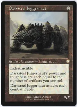 Darksteel Juggernaut (Retro Frame) R Commander: The Brothers' War 137 LP - Image 1