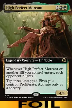 High Perfect Morcant ** FOIL EXTENDED ART ** #373 - Lorwyn Ecliped - NM MTG - Image 1
