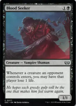 MTG Blood Seeker Normal NM Commander: Duskmourn: House of Horror Magic 77 - Image 1