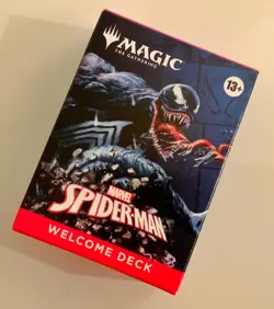 MAGIC THE GATHERING - SPIDER-MAN SDCC MTG 2025 - Venom Black Welcome Deck - NEW - Image 1