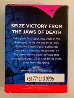 MAGIC THE GATHERING - SPIDER-MAN SDCC MTG 2025 - Venom Black Welcome Deck - NEW - Image 3