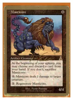 MTG - #134 Masticore 2000 Jon Finkel (UDS) - World Championship Decks - Image 1