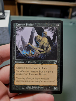 MTG Scourge Carrion Feeder 59, Moderately Played, Regular, Ships Quickly - Image 1