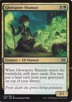 Glowspore Shaman C Double Masters 2022 220 NM - Image 1