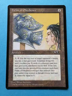 MTG Helm of Obedience Alliances Rare Reserved - LP condition - Image 1