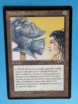 MTG Helm of Obedience Alliances Rare Reserved - LP condition - Image 3