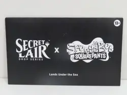 2025 MTG Secret Lair SpongeBob SquarePants Lands Under Sea Factory Sealed Box - Image 1