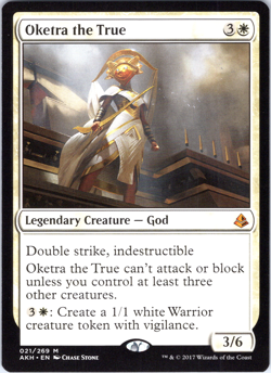 MTG Oketra the True Amonkhet 21/269 NM Mythic White Legendary God Commander EDH - Image 1