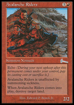 Avalanche Riders Urza's Legacy MTG LP - Image 1