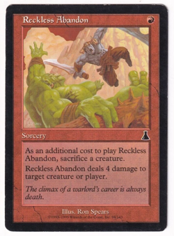 Reckless Abandon Urza's Destiny MTG LP - Image 1
