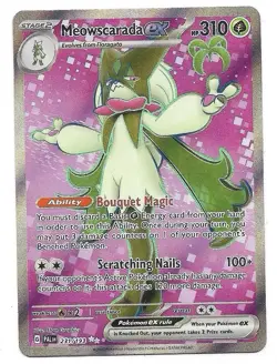 Meowscarada ex 231/193 Sv02: Paldea Evolved Holo Pokemon TCG - NM - Image 1