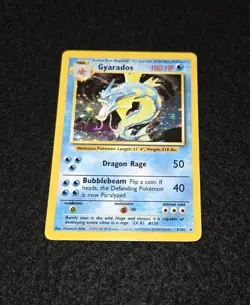 Pokemon TCG Gyarados Base Set 6/102 Holo 1999-2000 Wizards Base Set Copyright... - Image 1