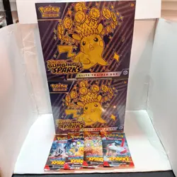 Pokemon Surging Sparks Elite Trainer Box Lot Of 2 & Booster Pack Art Set Sealed - Image 1