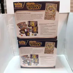 Pokemon Surging Sparks Elite Trainer Box Lot Of 2 & Booster Pack Art Set Sealed - Image 2