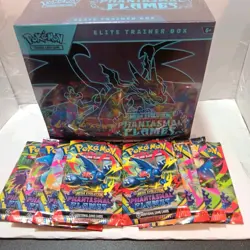 Pokemon Phantasmal Flames Elite Trainer Box & 2 Booster Pack Art Sets x8 Sealed - Image 1