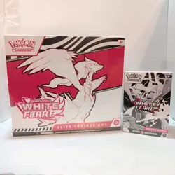 Pokemon White Flare Elite Trainer Box & Booster Bundle Sealed Lot - Image 1