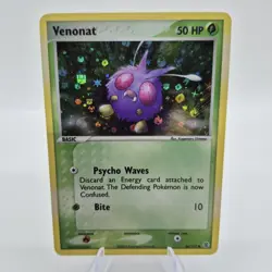 Pokemon Venonat 84/112 Reverse Holo EX FireRed & LeafGreen 50 HP Basic Common - Image 1
