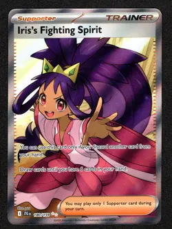 Pokemon SV09: Journey Together #180/159 Iris's Fighting Spirit Holo - Image 1