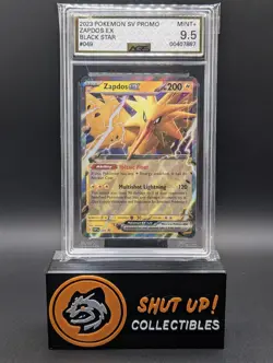 Zapdos ex 049 Black Star Promo Holo Pokemon Scarlet & Violet TCG AGS 9.5 - Image 1