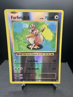 Pokemon TCG XY Evolutions Farfetchd 68/108 Reverse Holo SQUARE CORNER MISCUT NM! - Image 1