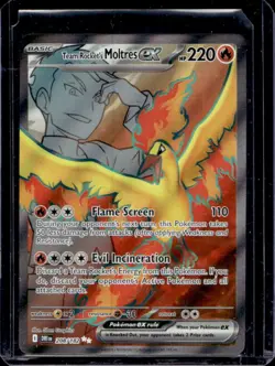 2025 Pokemon SV Destined Rivals DRI EN Team Rocket's Moltres ex #208/182 - Image 1