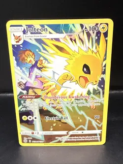Pokemon TCG Jolteon TG04/TG30 Brilliant Stars Trainer Gallery Holo Rare - Image 2